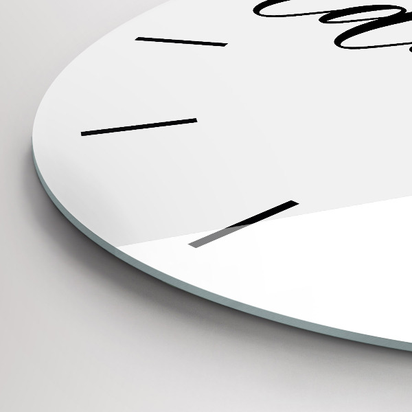 Kerek fali üvegóra Kaland felirat