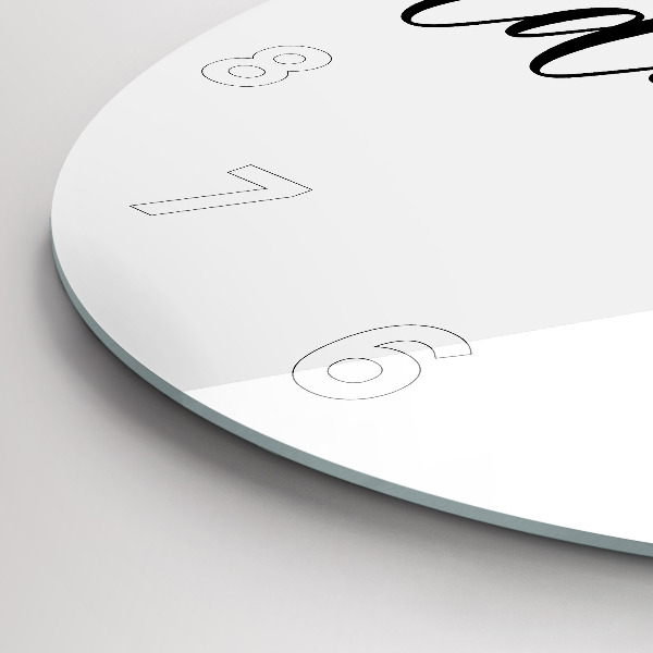 Kerek fali üvegóra Kaland felirat