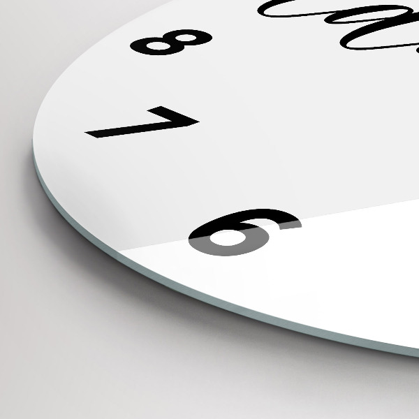 Kerek fali üvegóra Kaland felirat