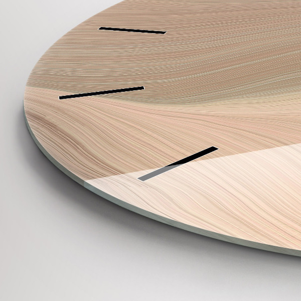 Kerek fali üvegóra Hullám absztrakció