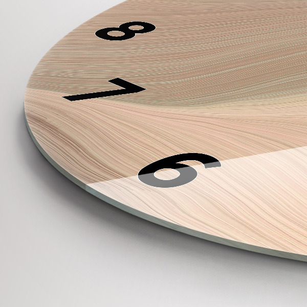 Kerek fali üvegóra Hullám absztrakció