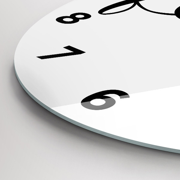 Kerek fali üvegóra Családi felirat és szív