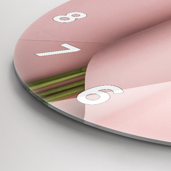 Kerek fali üvegóra Tulipán virág csokor