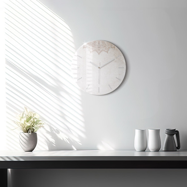 Kerek fali üvegóra Dekoratív minta