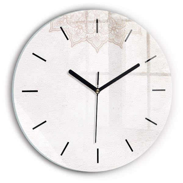 Kerek fali üvegóra Dekoratív minta