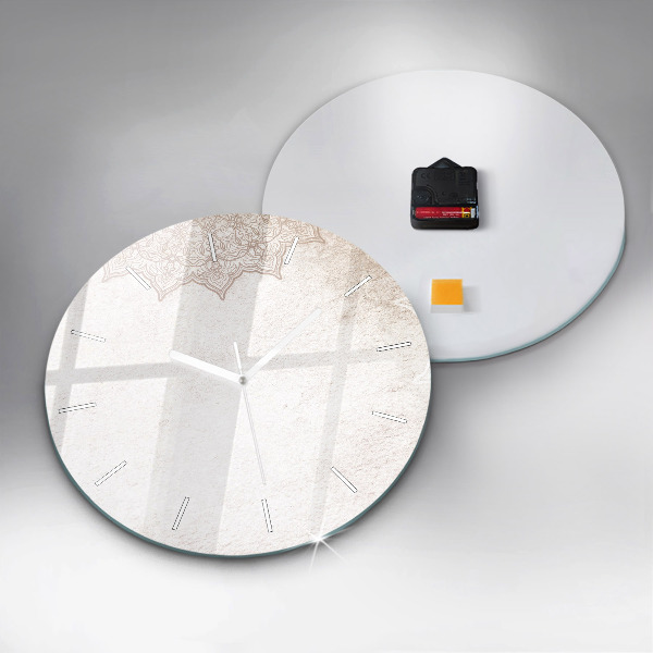 Kerek fali üvegóra Dekoratív minta