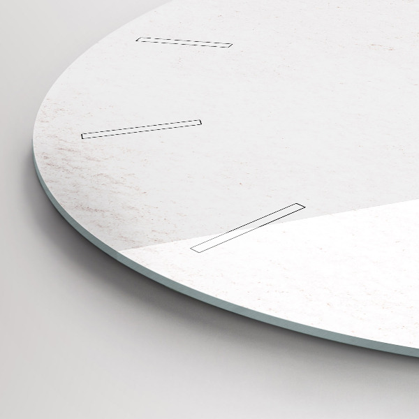 Kerek fali üvegóra Dekoratív minta