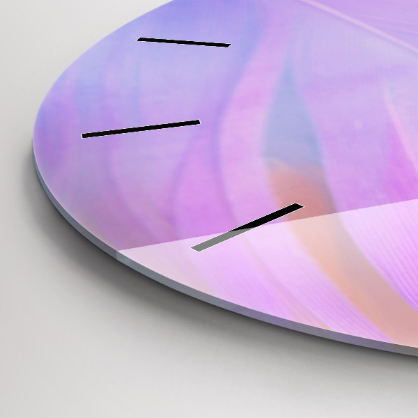 Kerek fali üvegóra Színes tollak