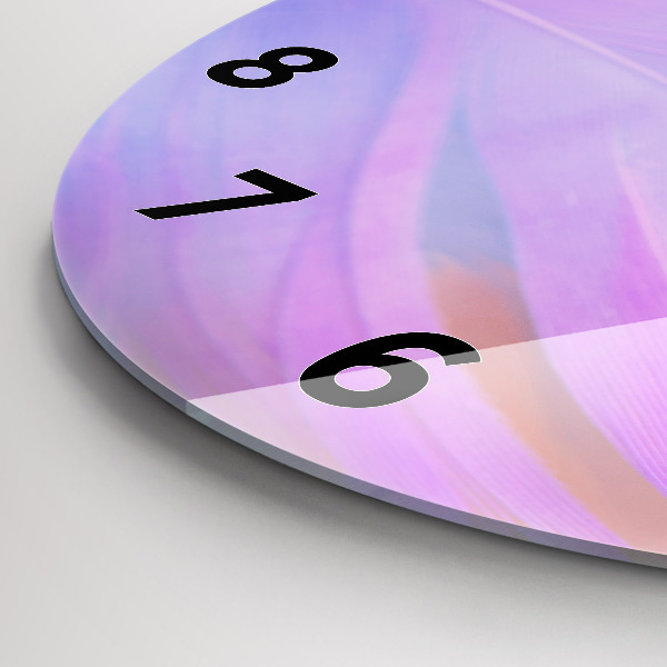 Kerek fali üvegóra Színes tollak