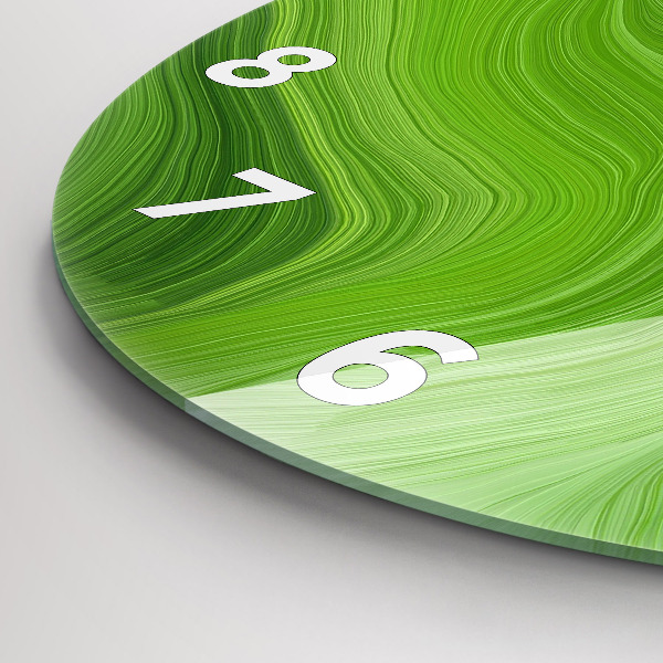 Kerek fali üvegóra Modern hullámok