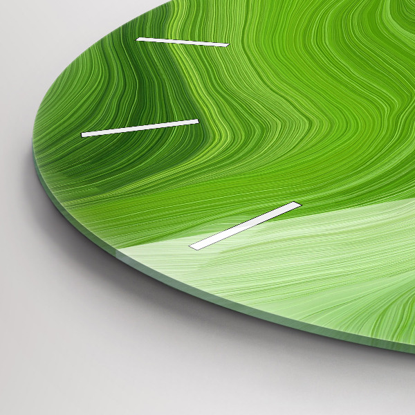 Kerek fali üvegóra Modern hullámok