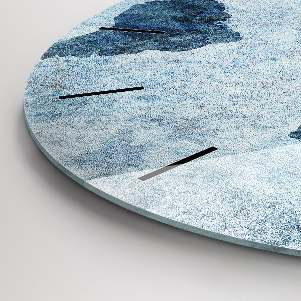 Kerek fali üvegóra Festett világtérkép