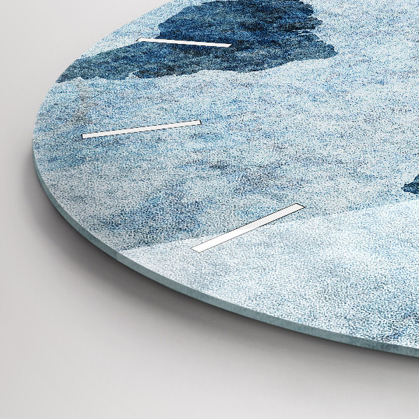 Kerek fali üvegóra Festett világtérkép