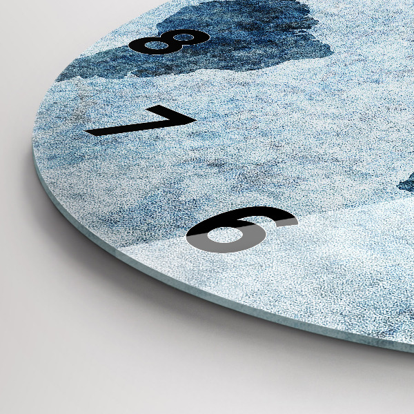 Kerek fali üvegóra Festett világtérkép