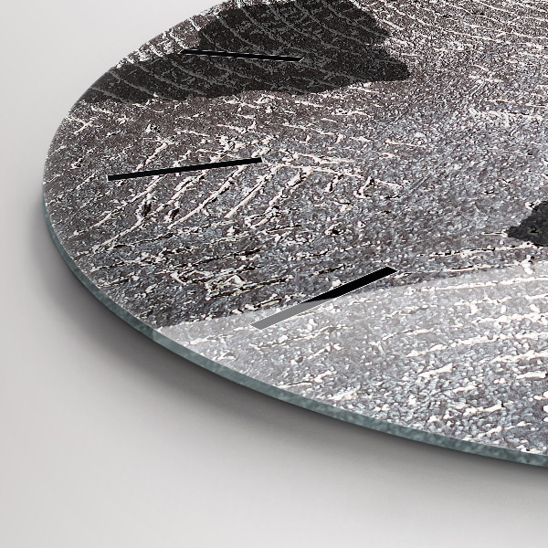 Kerek fali üvegóra Világtérkép beton