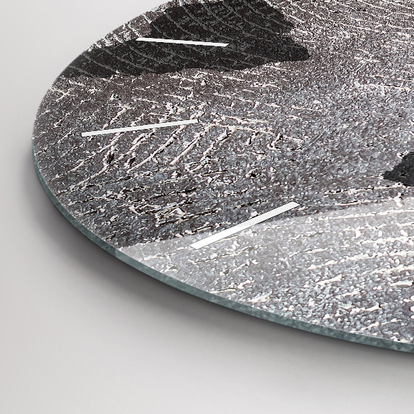 Kerek fali üvegóra Világtérkép beton