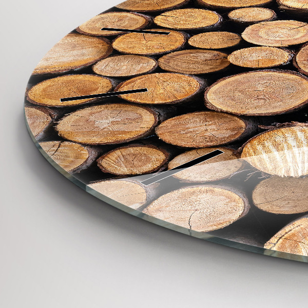 Kerek fali üvegóra Fa gyűrűk