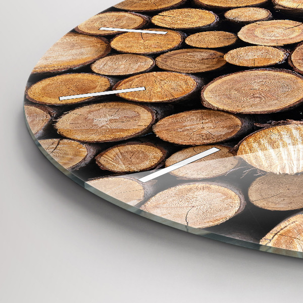 Kerek fali üvegóra Fa gyűrűk