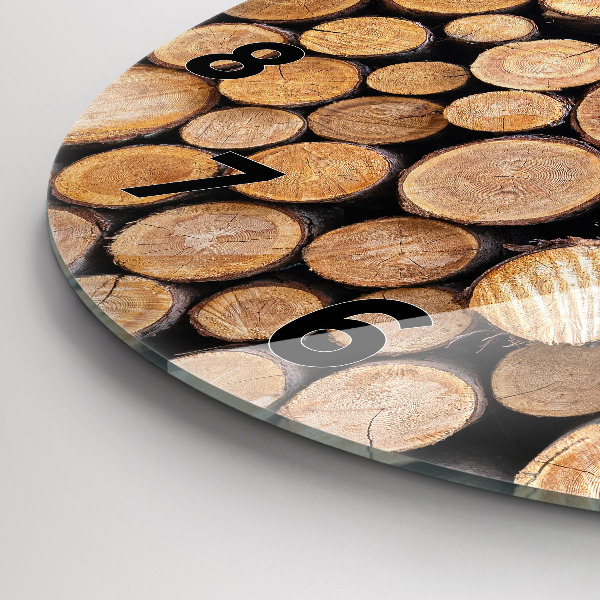 Kerek fali üvegóra Fa gyűrűk