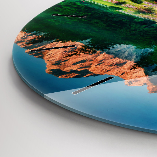 Kerek fali üvegóra Tó táj