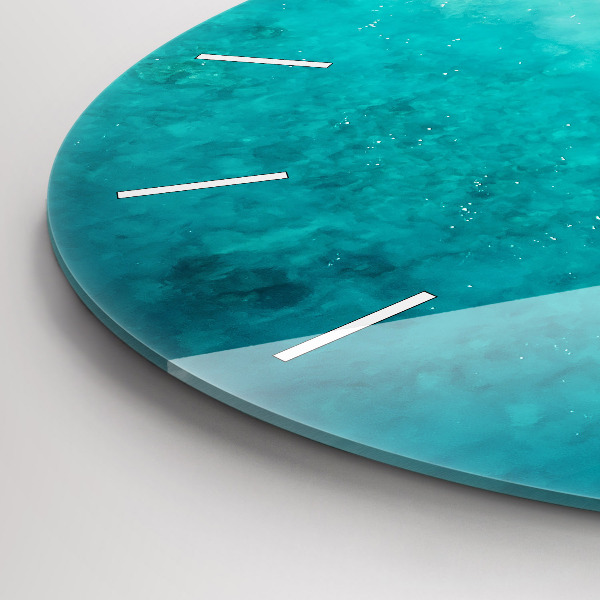 Kerek fali üvegóra Tengerparti homok