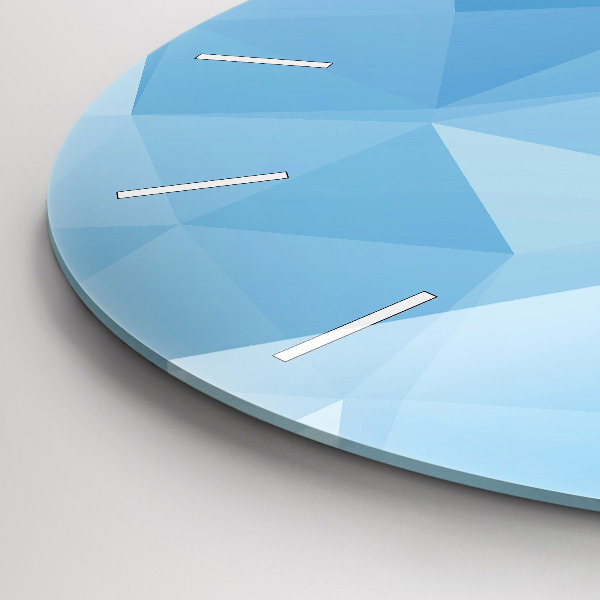 Kerek fali üvegóra Háromszögek absztrakt