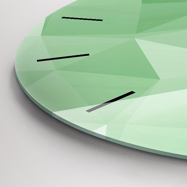 Kerek fali üvegóra Háromszögek absztrakt