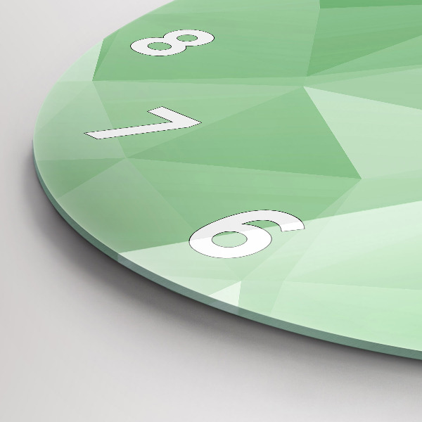 Kerek fali üvegóra Háromszögek absztrakt