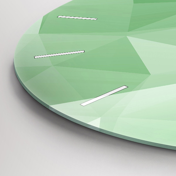 Kerek fali üvegóra Háromszögek absztrakt