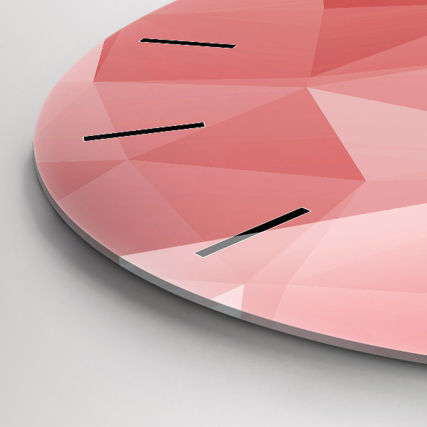 Kerek fali üvegóra Háromszögek absztrakt