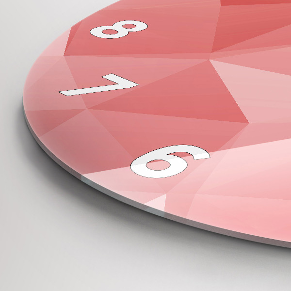 Kerek fali üvegóra Háromszögek absztrakt