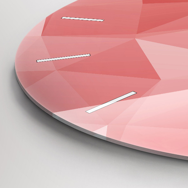 Kerek fali üvegóra Háromszögek absztrakt