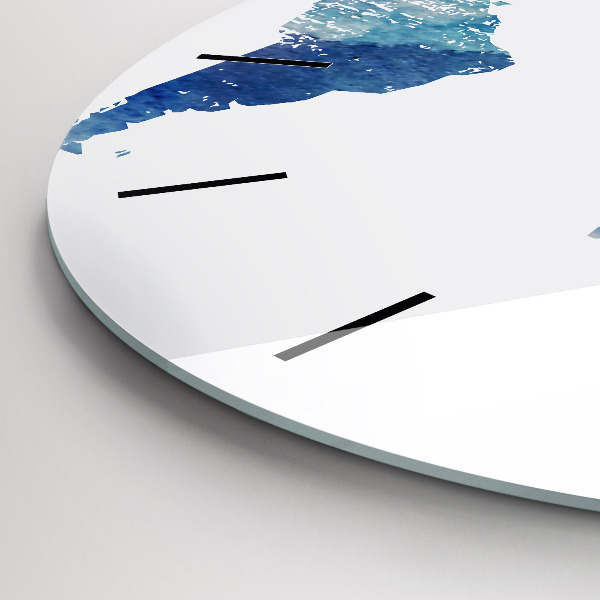 Kerek fali üvegóra Világtérkép