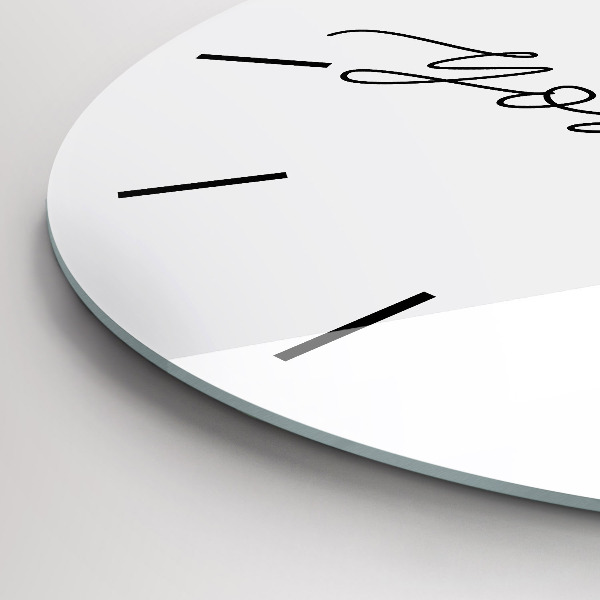 Kerek fali üvegóra A Légy önmagad felirat