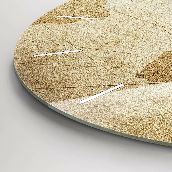 Kerek fali üvegóra Vintage világtérkép