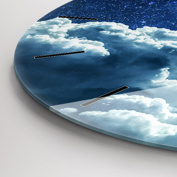 Kerek fali üvegóra Éjszakai égbolt