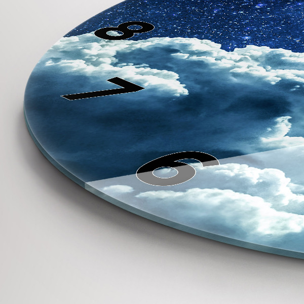 Kerek fali üvegóra Éjszakai égbolt