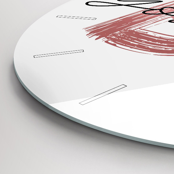 Kerek fali üvegóra A Légy önmagad felirat