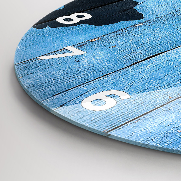 Kerek fali üvegóra Világtérkép táblákon