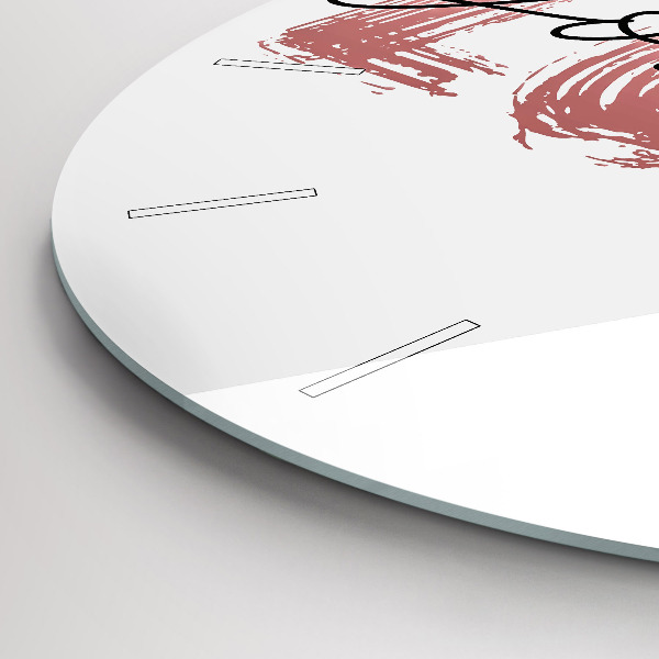 Kerek fali üvegóra Szeresd magad felirat