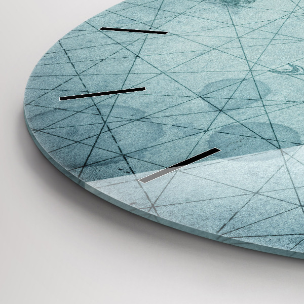 Kerek fali üvegóra Vintage térkép