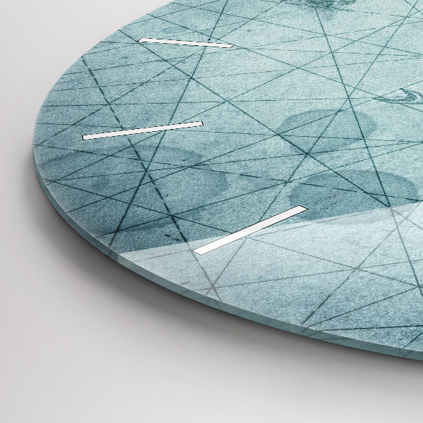 Kerek fali üvegóra Vintage térkép