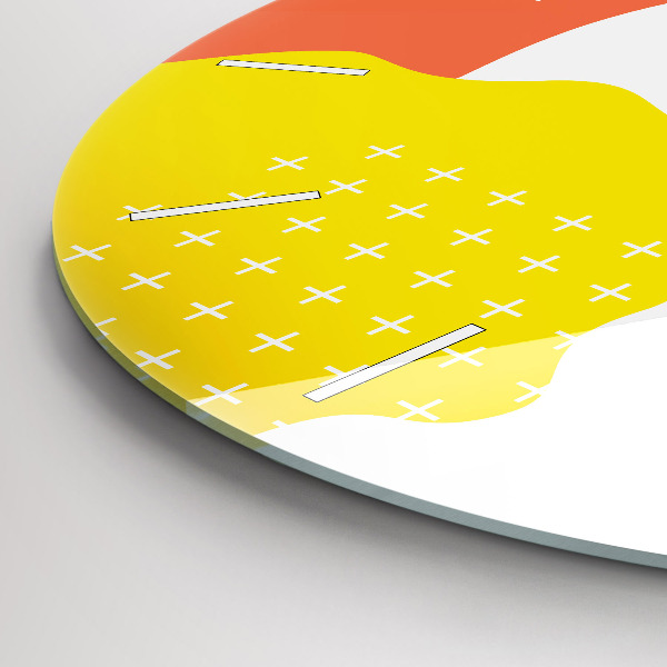 Kerek fali üvegóra POP absztrakció