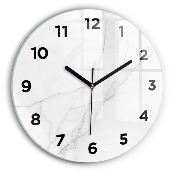 Kerek fali üvegóra Dekoratív márvány