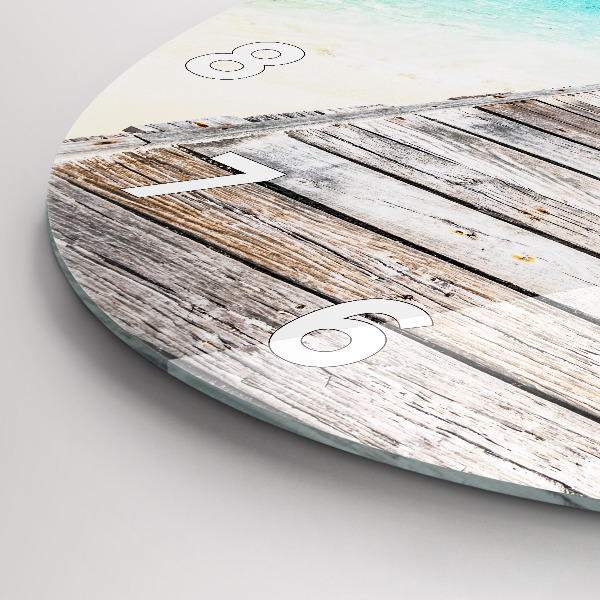 Kerek fali üvegóra Trópusi sziget