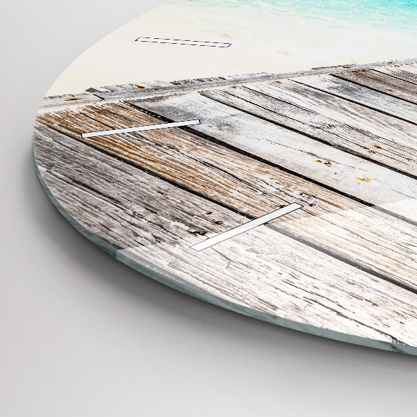 Kerek fali üvegóra Trópusi sziget