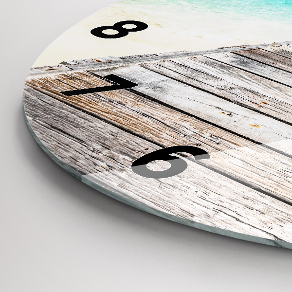 Kerek fali üvegóra Trópusi sziget