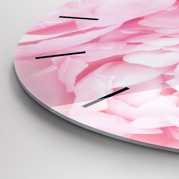 Kerek fali üvegóra Virágzó virágok