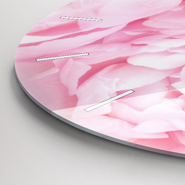 Kerek fali üvegóra Virágzó virágok