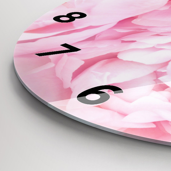 Kerek fali üvegóra Virágzó virágok